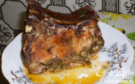 Рецепт Свинина, запеченная в медово-горчичном соусе