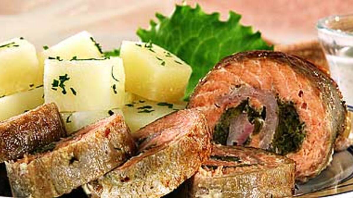 Филе горбуши с соусом