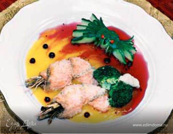 Семга с креветками «Лукоморье» Семга с креветками «Лукоморье»