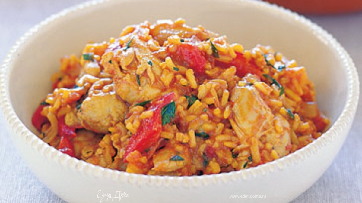 Рис с курицей