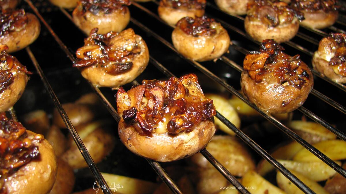 Фаршированные грибы (пост)