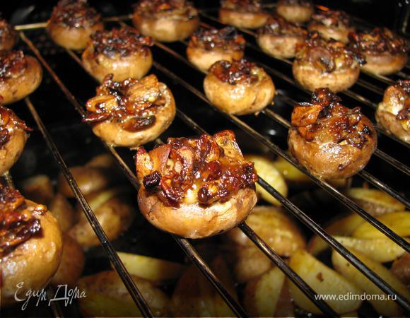 Фаршированные грибы (пост)