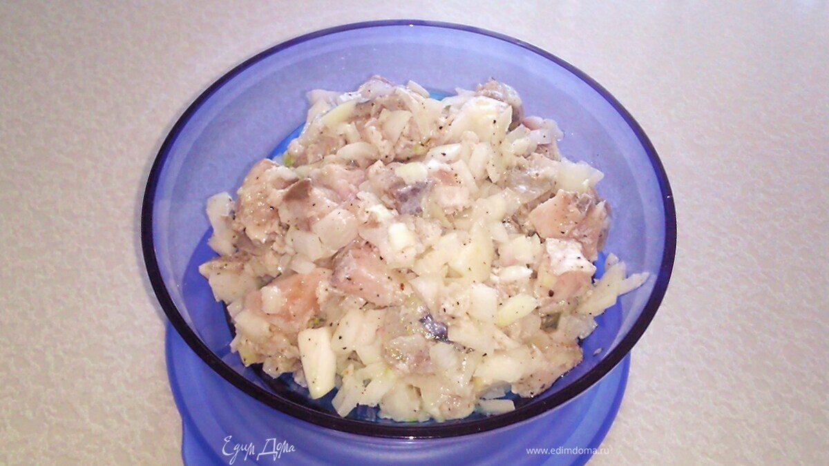 Cалат из скумбрии