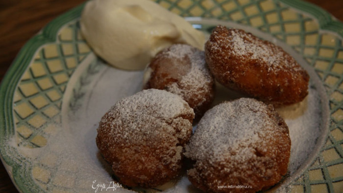 Творожные бомбочки с хурмой и кардамоном