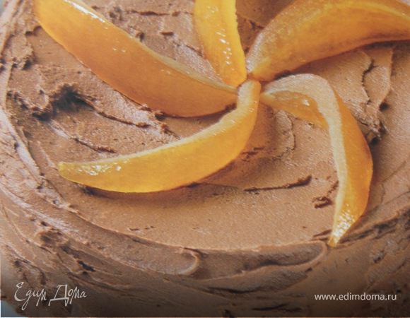 Мраморный торт с ароматом апельсина 