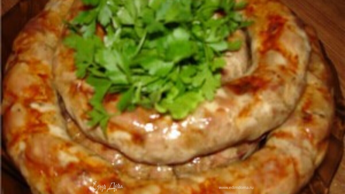 Домашняя колбаса с чесноком