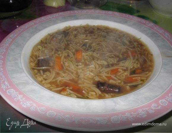 Суп-лапша с грибами Суп-лапша с грибами