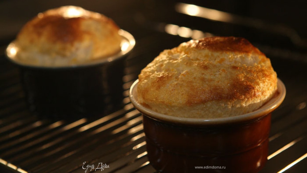 Суфле из взбитых яиц с курагой