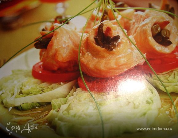 Рулет из лосося "Рейнский" Рулет из лосося "Рейнский"