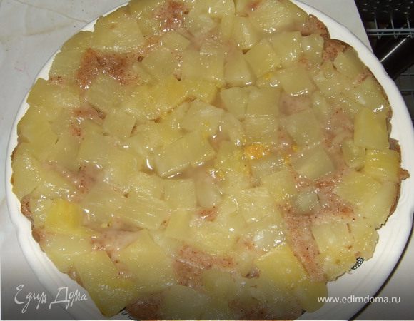 Ананасовый перевернутый пирог