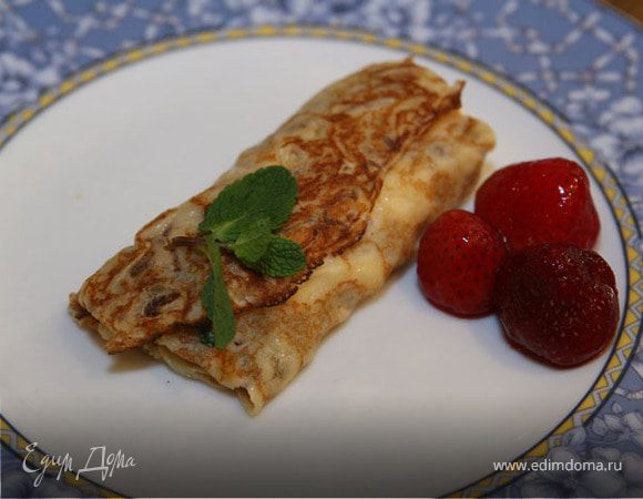 Блинчики с творожно-цитрусовой начинкой 