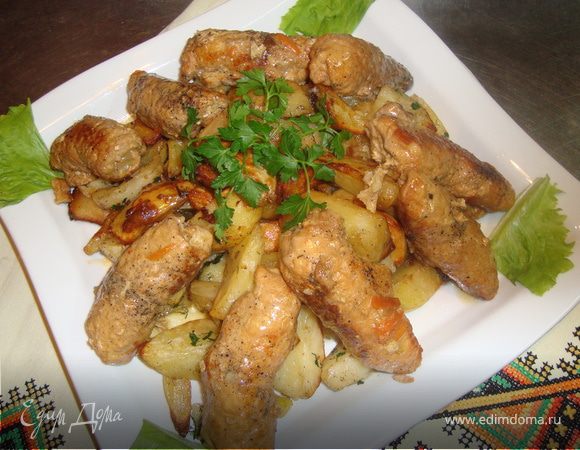 Завиванцы из свинины с салом и  зеленью