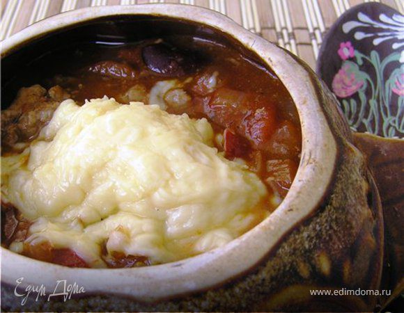 Чили в горшочках с сыром Чили в горшочках с сыром