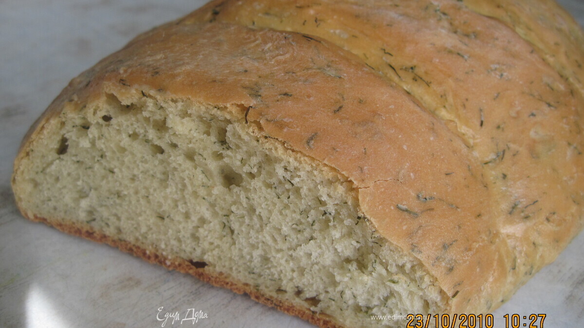 Хлеб с зеленью 