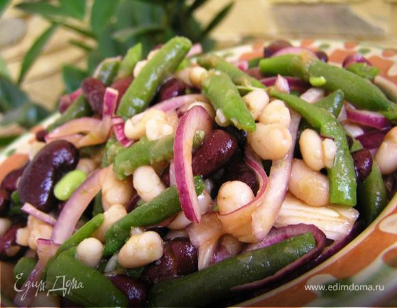 Салат из трех видов фасоли Салат из трех видов фасоли