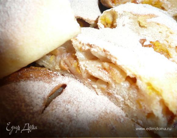 Яблочно-тыквенный штрудель с лимонной цедрой Яблочно-тыквенный штрудель с лимонной цедрой