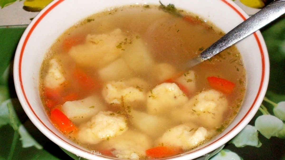 Суп с клецками