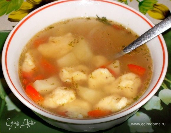 Куриный суп с клецками - как приготовить, рецепт с фото по шагам, калорийность - пластиковыеокнавтольятти.рф