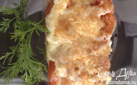 Рецепт Курица с помидорами запеченная под сыром