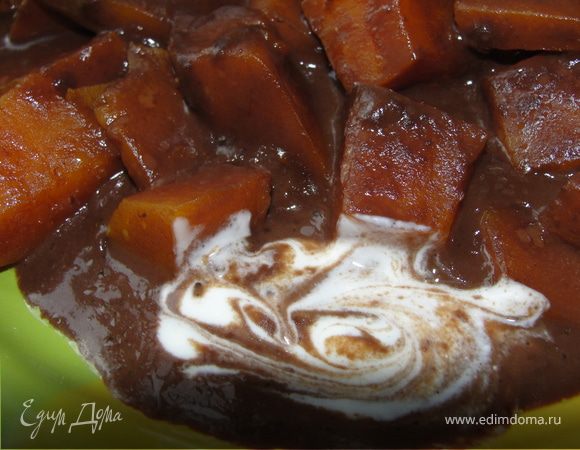 Детский десерт "Шоколадная тыква" Детский десерт "Шоколадная тыква"