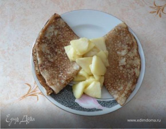 Блины с яблоками Блины с яблоками