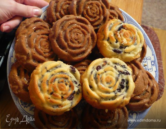 "Розы" к чаю (кексики) "Розы" к чаю (кексики)