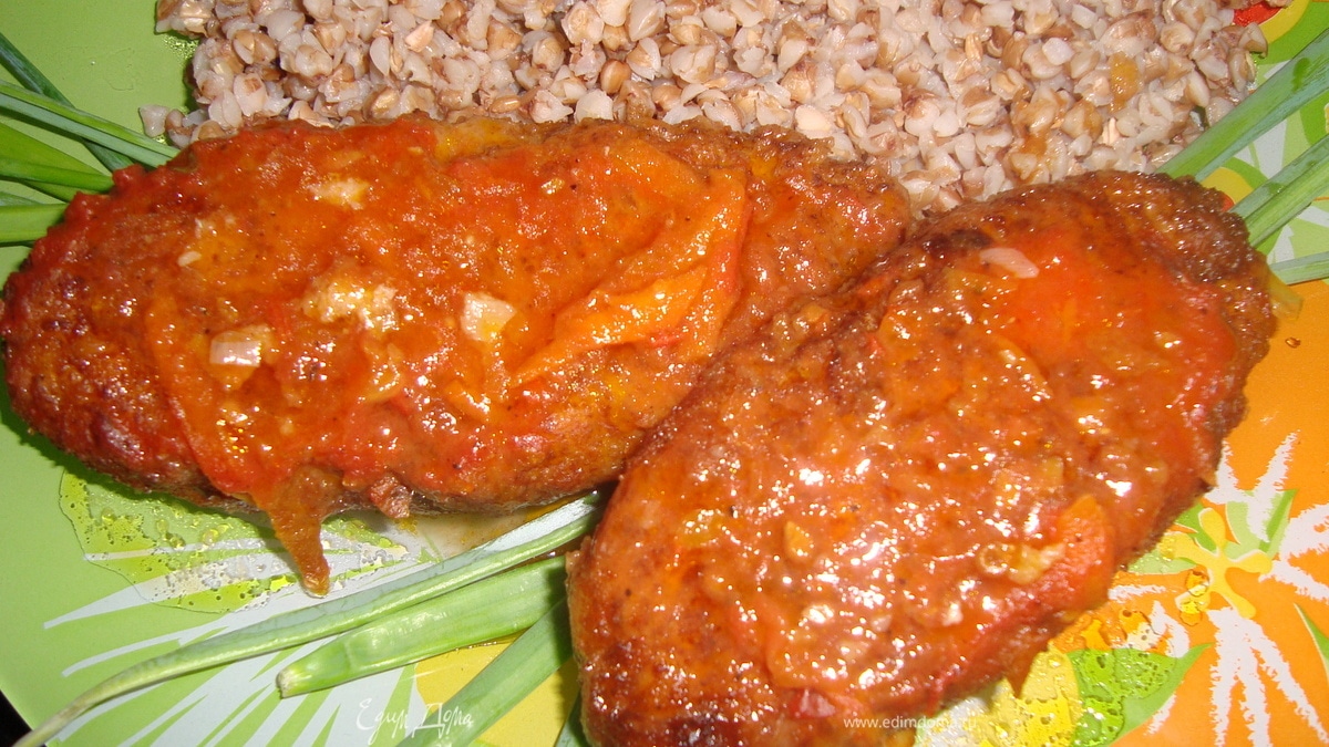 Щучьи палочки  в томатном соусе