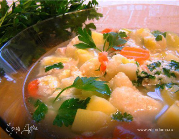 Куриный суп с цветной капустой Куриный суп с цветной капустой