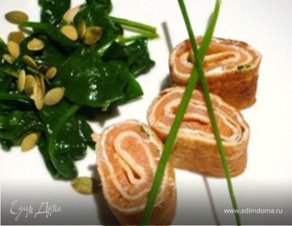 Роллы из копченного лосося