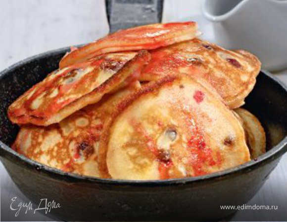 Американские блинчики с клюквой Американские блинчики с клюквой