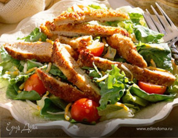 Изысканный салат с горчичной заправкой