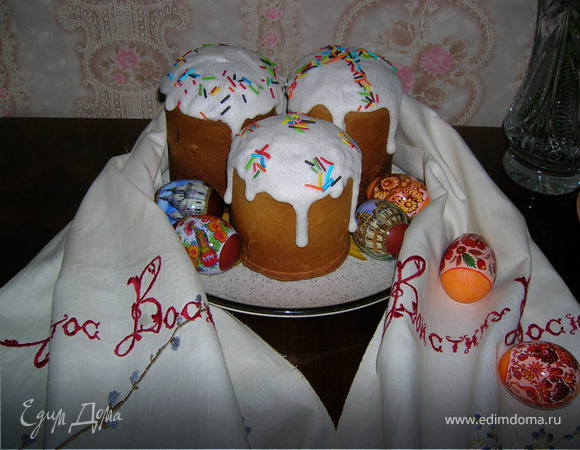 Пасхальный кулич (рецепт моей бабушки) Пасхальный кулич (рецепт моей бабушки)