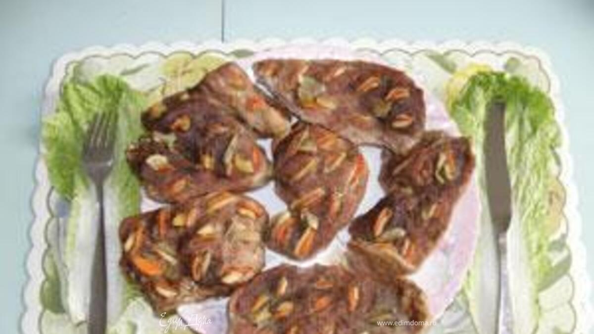 Свинина запеченная шпигованная⎝⏠⏝⏠⎠