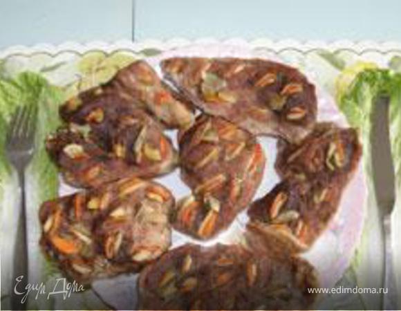 Свинина запеченная шпигованная⎝⏠⏝⏠⎠