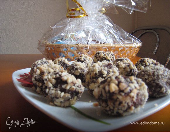 Домашние трюфели с фундуком Домашние трюфели с фундуком