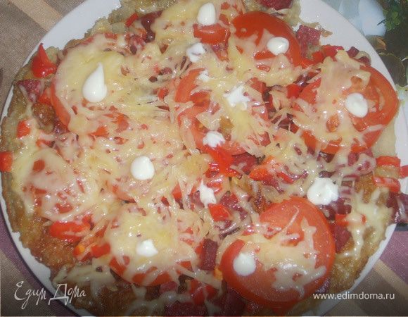 Пицца на картофельном тесте