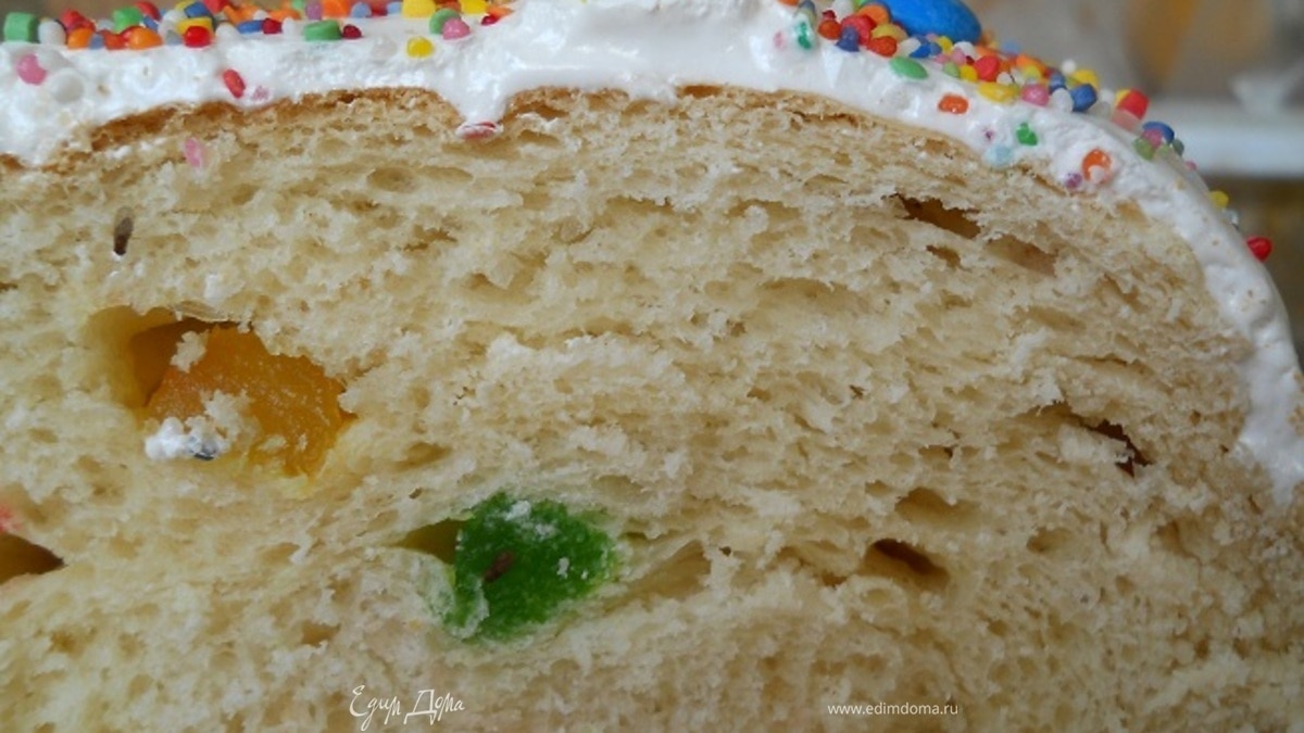 Кулич масляный от Елены Бо (для хлебопечки)