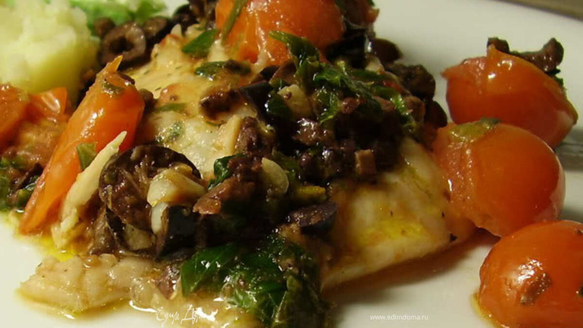 Тилапия под соусом