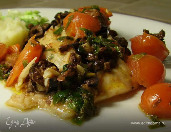 Тилапия под соусом 