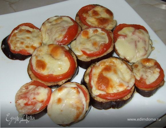 Медальоны из баклажанов