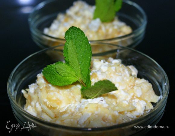 Творожно-медовый завтрак с яблоком и бананом Творожно-медовый завтрак с яблоком и бананом