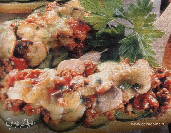 Багет с шампиньонами Багет с шампиньонами