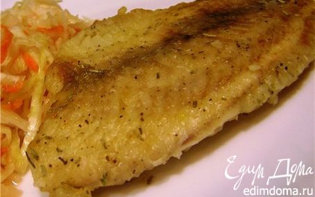 Рецепт Жареная рыба с розмарином и чесноком