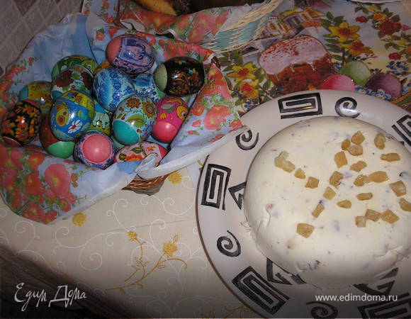 Творожная пасха с изюмом Творожная пасха с изюмом