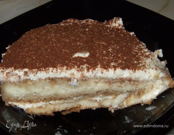 Тирамису со взбитыми сливками