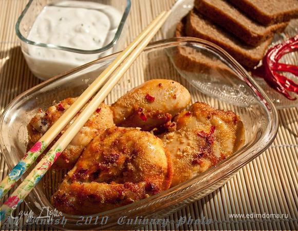 Курица с острым перцем и мёдом