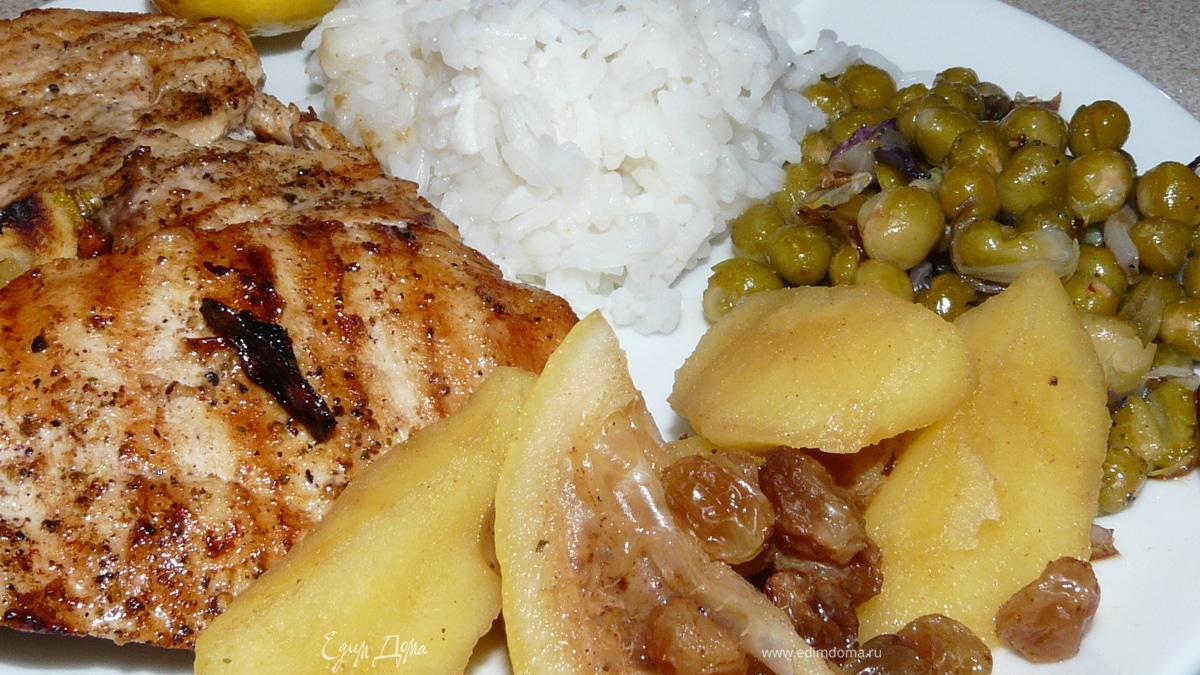 Индейка с фруктами