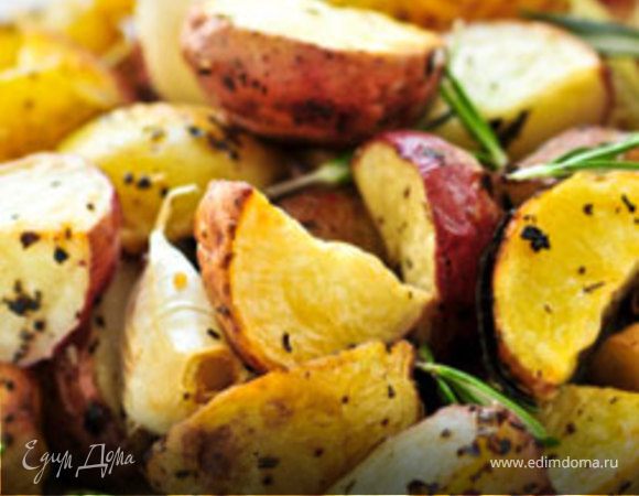 Жареный картофель с грибами Жареный картофель с грибами