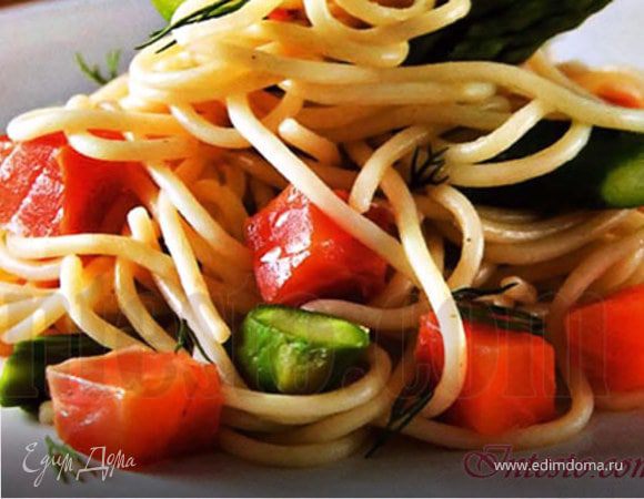 Спагетти со стручковой фасолью Спагетти со стручковой фасолью