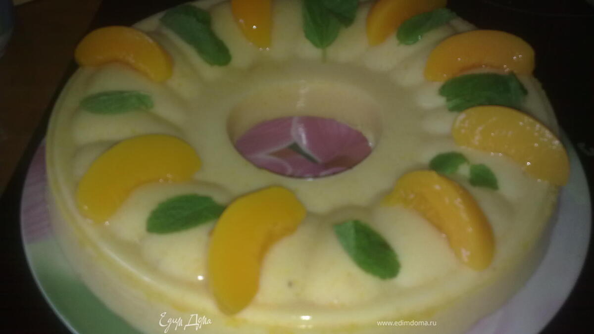 Желе из персиков